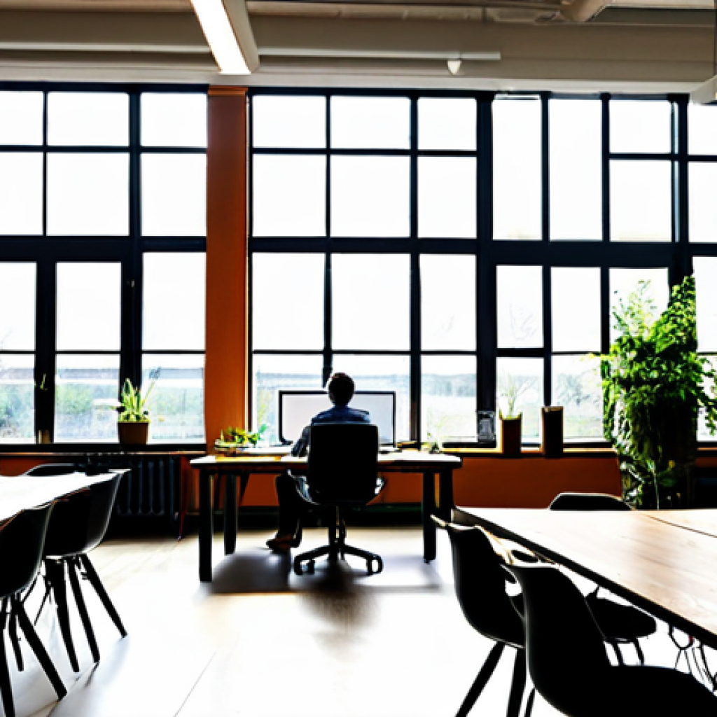 Collaborative Workspace**
"A bright, modern co-working space filled with diverse professionals collaborating around a large table, sharing ideas on laptops and sketchpads. Sunlight streams through large windows. Plants are scattered throughout the space, creating a relaxing and inspiring atmosphere. Focus on positive energy and teamwork. Safe for work, appropriate content, fully clothed, professional environment, perfect anatomy, natural proportions, high-quality rendering, family-friendly."
**