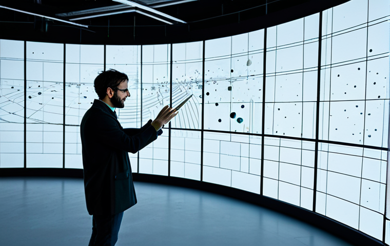 협력적 창의성을 위한 국제적 협력 사례 - Art & Science Collaboration**
"An artist and a scientist collaborating on a data visualization proj...